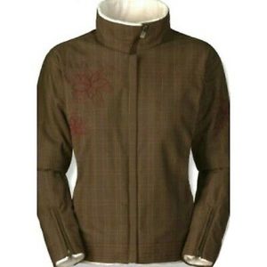 Mountain Hardwear Brown Plaid Jacket - Medium